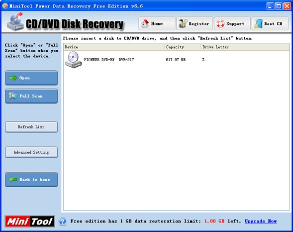 Recover DVD files