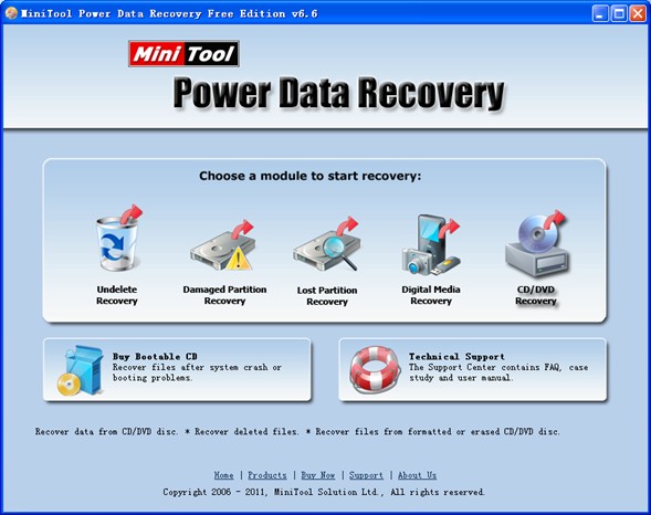 DVD lost data recovery tool