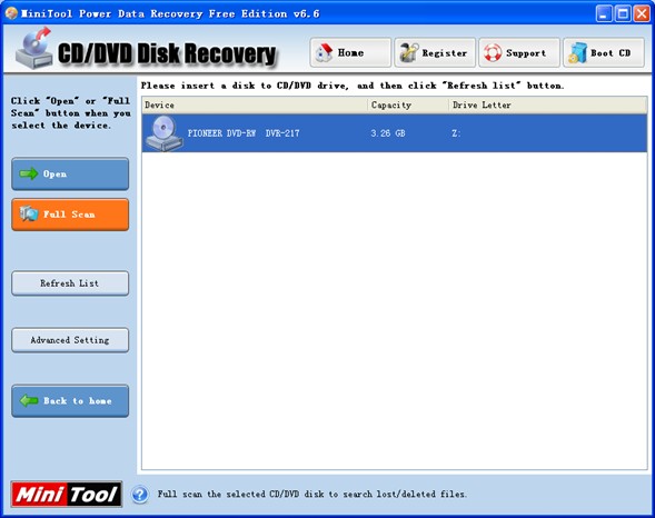 DVD lost data recovery tool1